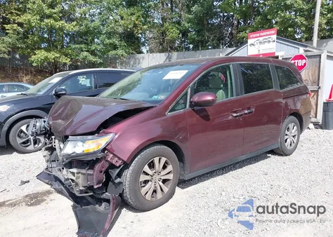 2015 Honda Odyssey Ex-L from USA, damaged, VIN 5FNRL5H65FB065778